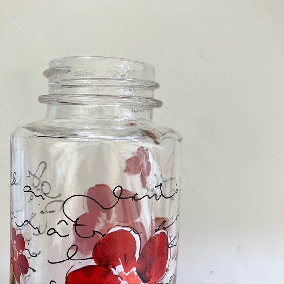 Floral Glass Water Bottle - Picture 4 of 6